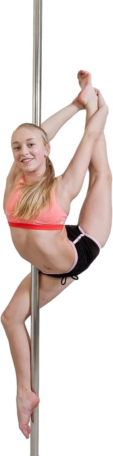 Tanzstange, professionelle Stripper-Stange, 45 mm, abnehmbare Tanzstange für schwere Frauen in Übergröße, professionelle statische Drehstange, Tragkraft 200 kg (Größe: 3,1–3,3 m/10–10,6 Fuß)