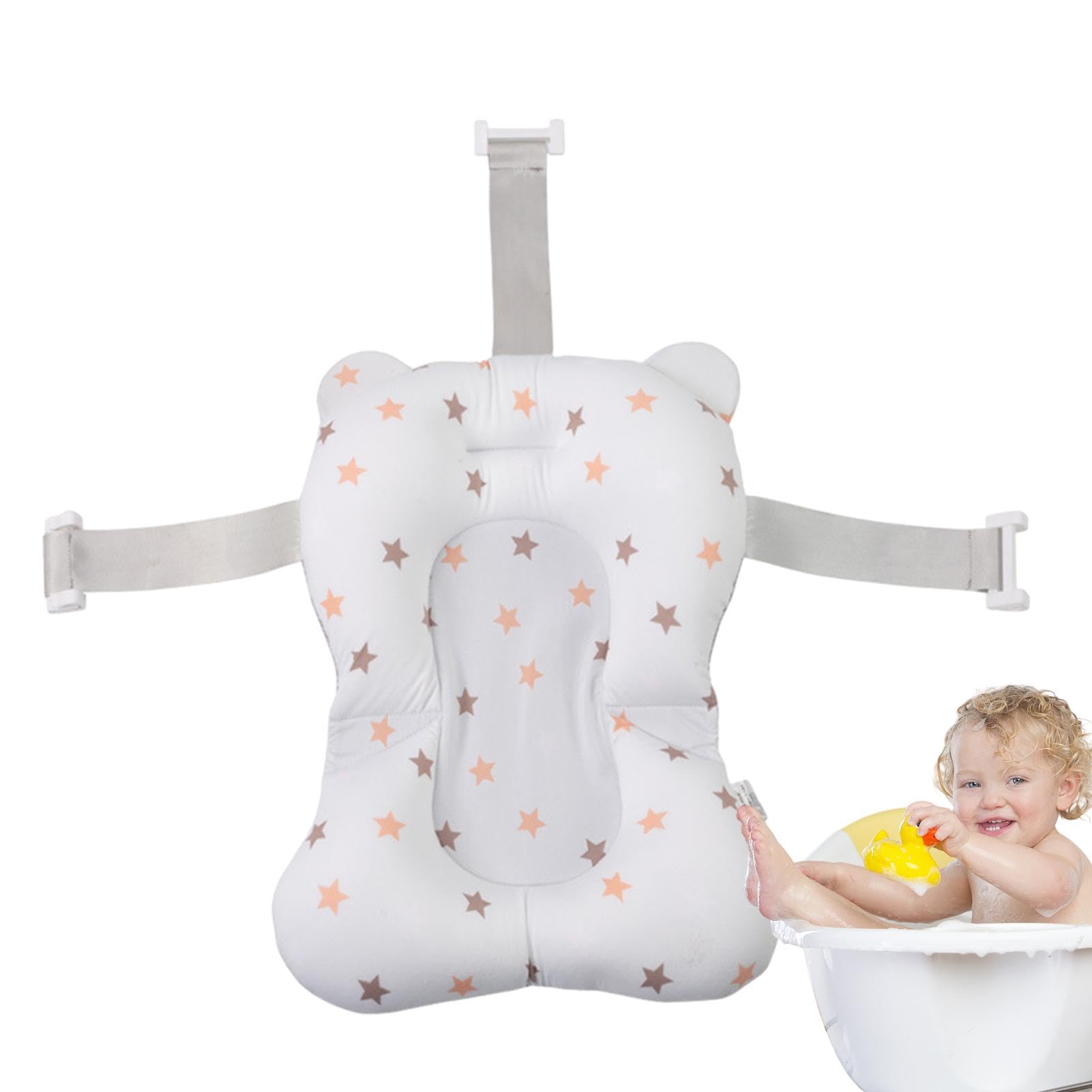 Cojin Bañera Bebe Asiento, sal Baño Silla Recien Nacido Adaptador, Reductor Bañera Bebe? Asiento Antideslizante Recién Nacido, Almohadilla Malla Soporte