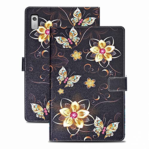 Rostsant Lenovo Tab M9 2023 9 Inch Case Lenovo M9 TB-310FU PU Leather Magnetic Stand Function Cover Lenovo Tab M9 TB-310FU Card Slots Wallet Cover Tablet Case for Lenovo M9 2023
