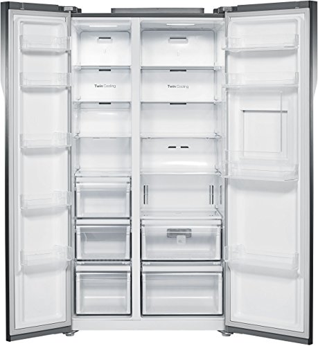 Image of Samsung 591 L Frost Free Side-by-Side Refrigerator(RS554NRUA9M /TL, Wine Glass Mirror Finish)