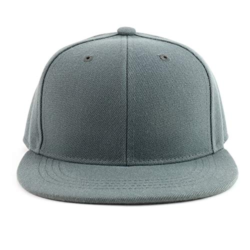 Image of Trendy Apparel Shop Infant to Youth Plain Structured Flatbill Snapback Cap