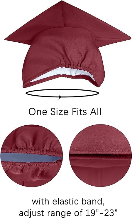 Image of Unisex Matte Graduation Cap and Gown 2026 with Tassel for High School and College Graduation