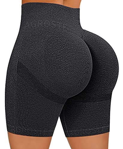 A AGROSTE Butt Lifting Shorts for Women High Waist Scrunch Yoga Biker Shorts Workout Seamless Booty Shorts TIK Tok Leggings