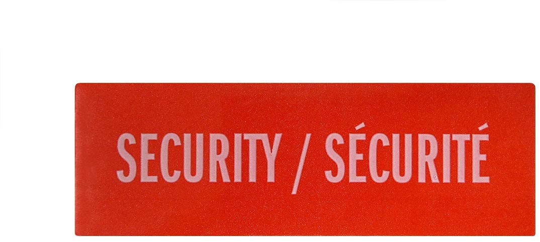 ETICHETTE E-Commerce. Precto di garanzia. Rotolo VOID testo "SECURITY", dimensioni: 90 x 30 mm, rosso inglese/francese 750 unità