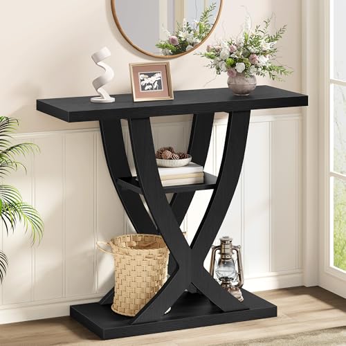 FAVOOSTY Entryway Table, 3 Tier Hallway Table, Console Tables for