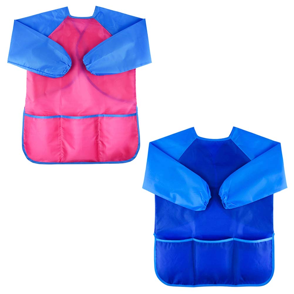 Delantal De Arte Para Niños, Delantal Ipereable Con Bolsillo Para