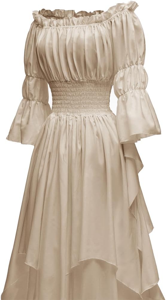 Abaowedding Women's Gothic Witch Dress Medieval Renaissance Costume Victorian Dress - Image 3