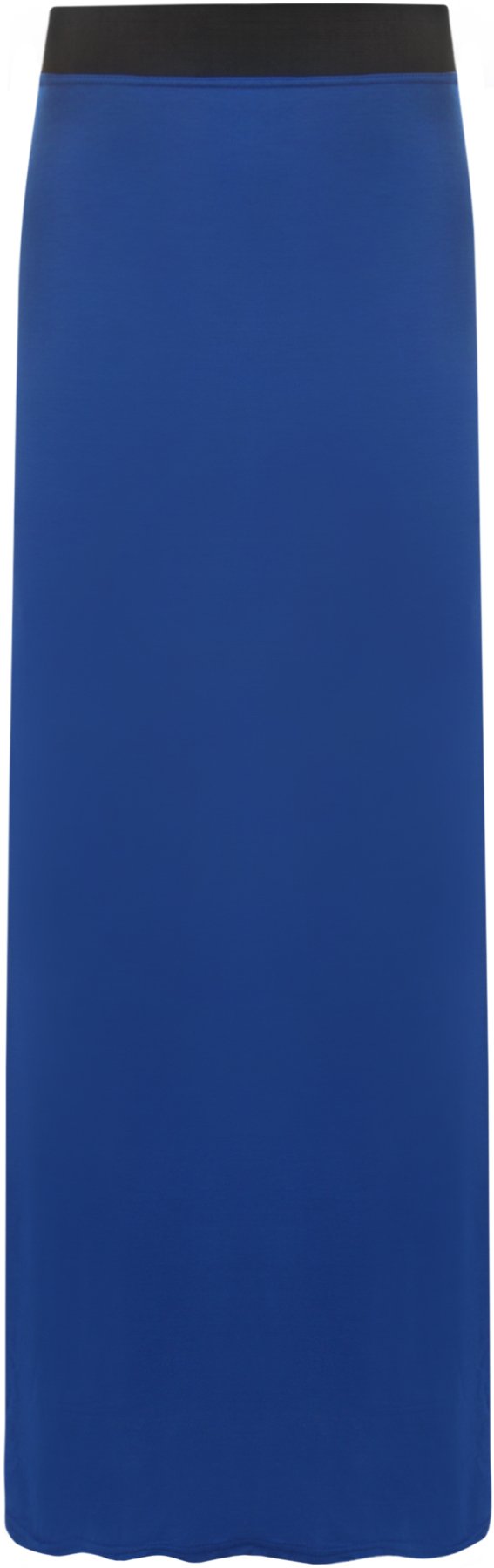 Wearall Women's Blue Long Maxi Skirt Elasticated Stretch Full Length Plus Size 24/26 (3Xl)