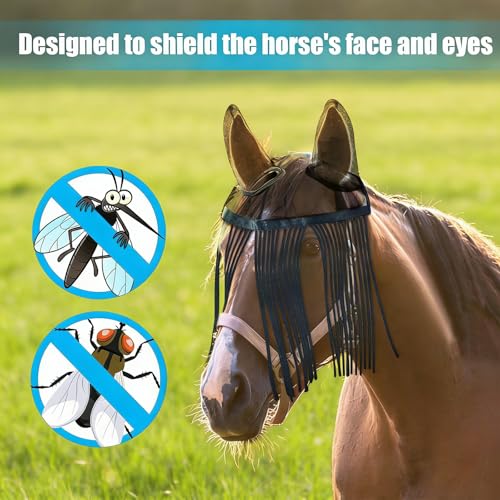 Cubierta antimoscas para caballos con defensa óptima textil transpirable 7