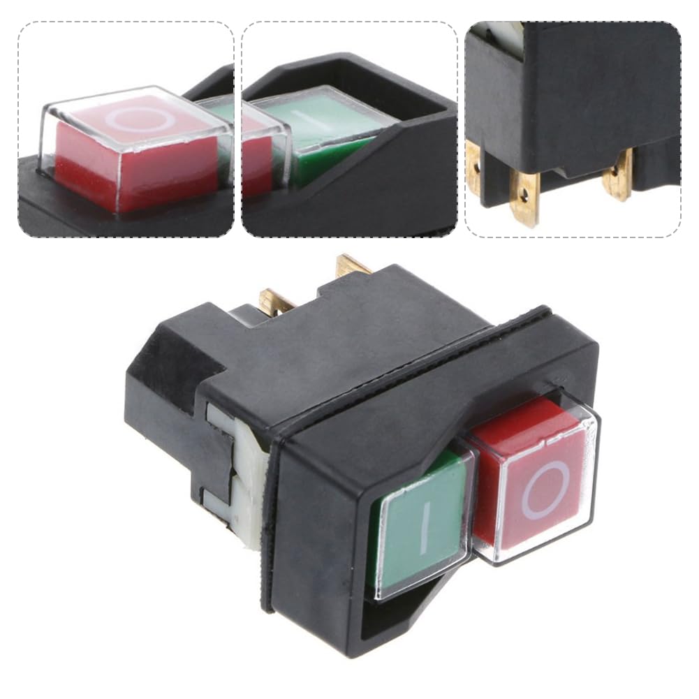 Interruttore A Pulsante Impermeabile KEDU KJD6 250V 6A - IP54 Con Funzione Di Emergenza
