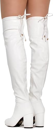 Miniatura 4 de Botas ajustadas de tacón alto hasta las rodillas, para mujer, de RF Room of Fashion