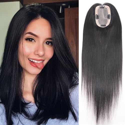 Natural Human Hair Topper for Thinning Hair for Women No