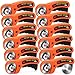 Lothee 12 Packs Stainless Steel Rotary Cutter Set, 45mm Circular Blades with Handle for Fabric, Leather, Quilting, Sewing & Crafting - Durable ABS Plastic and 420J2 Steel
