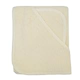 American Baby Company Terry Hooded Towel Set made with Organic Cotton, Ecru