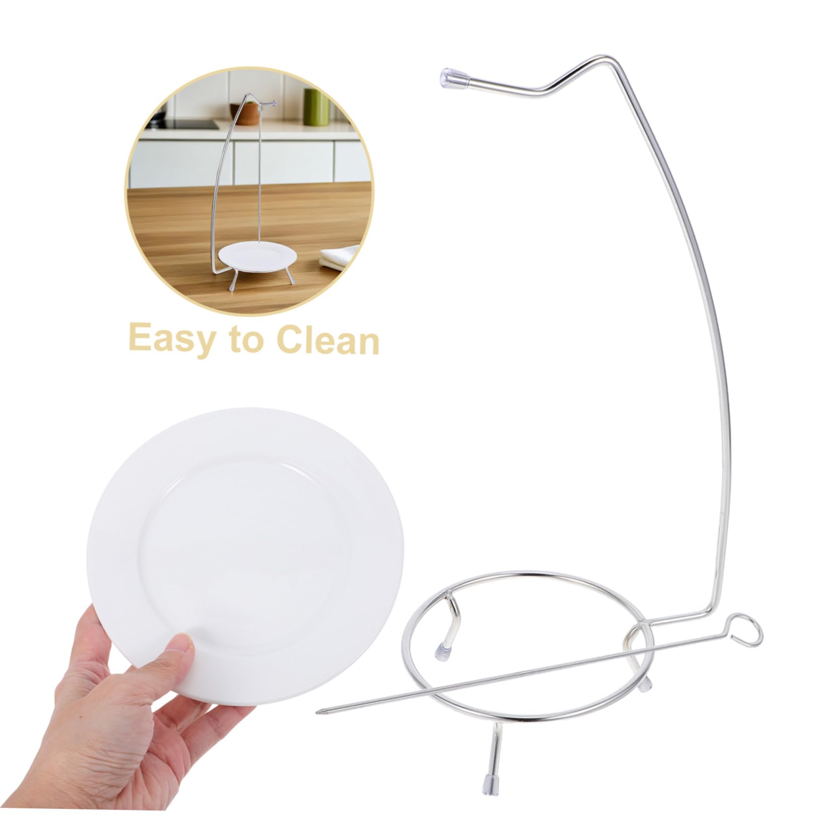 Mipcase Juego de Brochetas para Carne de Acero Inoxidable Soporte Resistente a Altas Temperaturas Adecuado para Cenas Familiares y Reuniones al Aire Libre