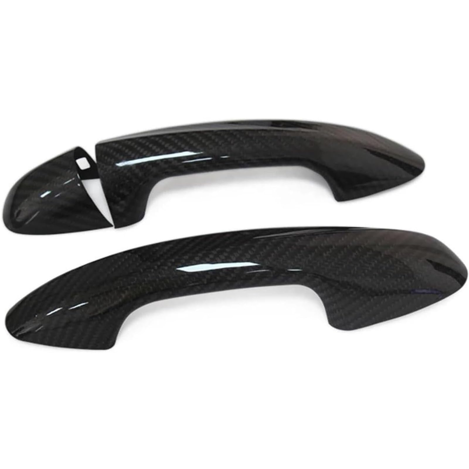 Glymzoi 2 Doors-No Sensor Car Exterior Door Handles Car Exterior Door Handle For Benz S-Class W222 2014-2020 Accessories Real Carbon Fiber