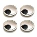 Produktbild Sossai Kabeldurchführung/Kabeldurchlass/Schreibtischkanal mit Bürste für Schreibtische, Büro & Arbeitsplatten | 4er Set KDM1-GS | Design: Geb. Stahl | Durchmesser: 60 mm | Material: Metall