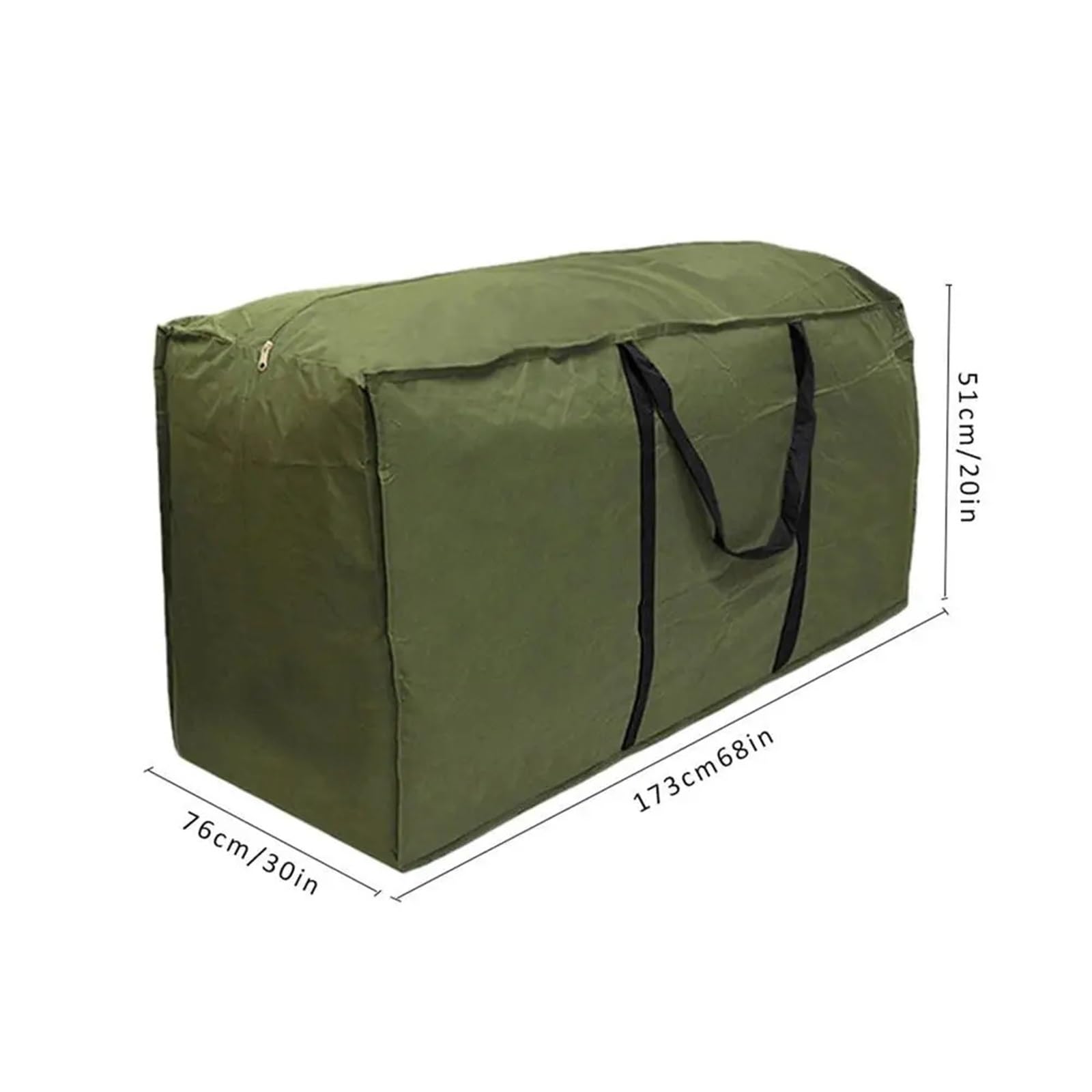 Borsa portaoggetti pieghevole grande for mobili da esterno Protezione impermeabile Cuscino giardino for la casa Per Cuscini(173 x 76 x 51cm)