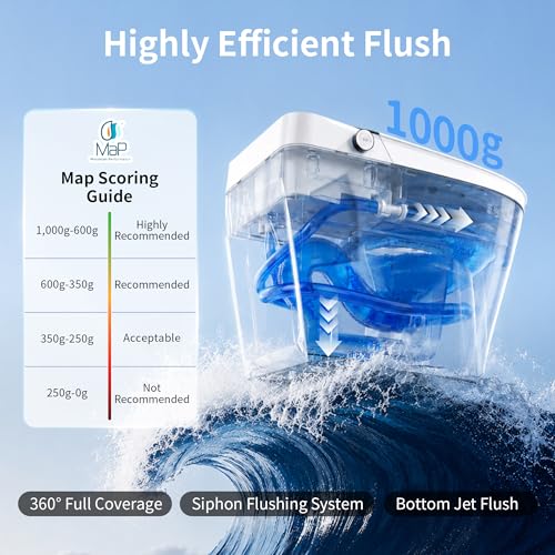 Image of DeerValley Smart Toilet with Bidet Built in, Auto Open Close, ADA Height