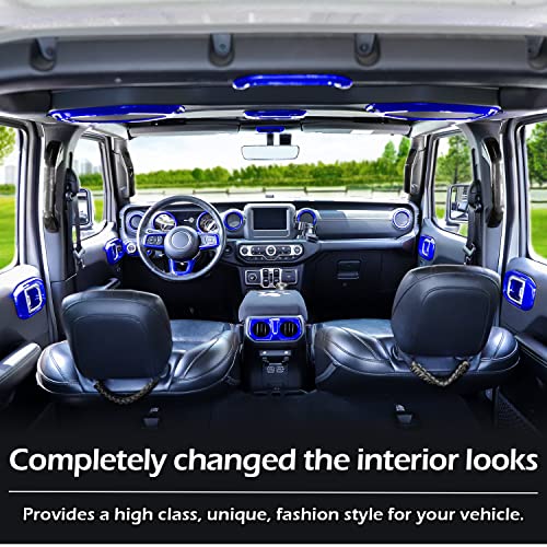image for LAIKOU 21PCS Full Set Interior Decoration Trim Kit fit for Jeep Wrangl