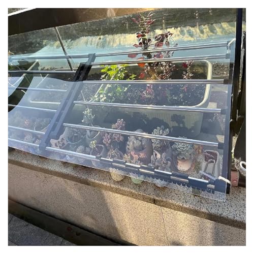 Lastre Policarbonato per Tettoia Pannelli Coibentati Coperture per Tettoie Utilizzato in Applicazioni Industriali e Residenziali, Nell'edilizia e Nella Muratura(0.6x1m/1.97x3.28ft)