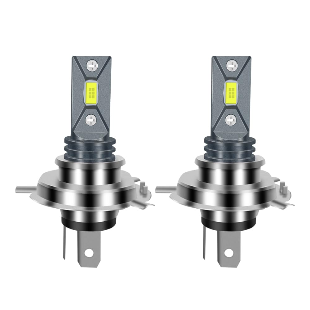 HOCOLO 2x F2 H4 HB2 9003 8000K 8000LM Car LED Fog Lights Replace Halogen Bulbs,3570 CSP-Chips 80W Lamps, Bright IP68 Waterproof Vehicle Lamp Accessories Exterior Automotive (Ice Blue, H4/HB2/9003)