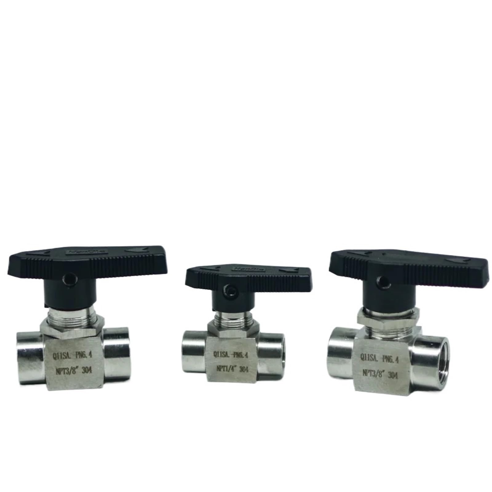 Zawór kulowy do montażu panelowego ze stali nierdzewnej 304/316L, gwint wewnętrzny BSP/NPT, 0.3 cm do 1.3 cm, NPT-SS304)