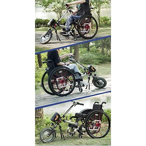 Kit de conversion pour fauteuil roulant électrique, alimentation 48 V avec lumières avant et LED, contrôle à 3 vitesses pour une meilleure mobilité