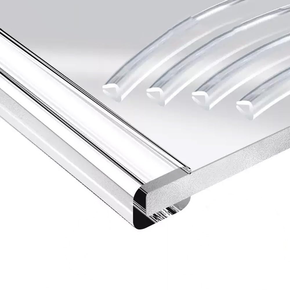 Edge Protector for Tables, Furniture Corner Guard Edge, PVC U-Shape or, Clear, 8-9mm Width, 10 ft