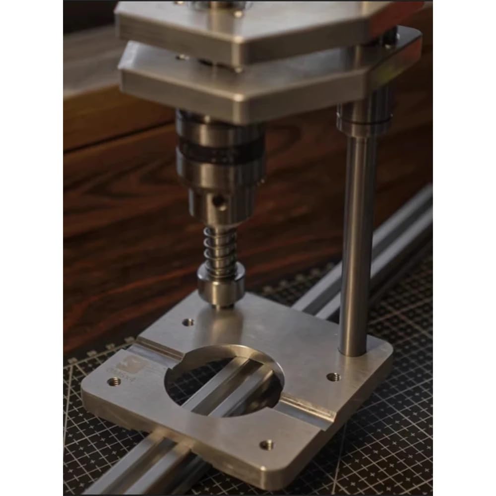 Soporte Vertical Auxiliar, Soporte de Perforación Vertical para Taladro Eléctrico, Perfil de Aluminio, Soporte de Prensa de Taladro para Carpintería (Extensible)