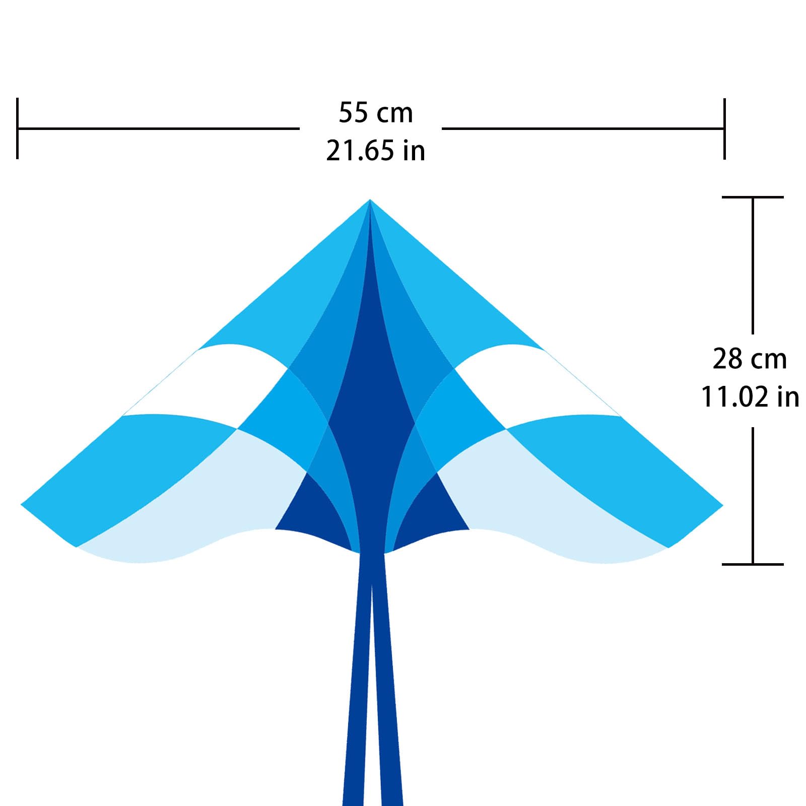 Simxkai Kite for Kids Adults, Easy to Fly,Best Delta Kite for Beginners Toddlers (niebieski)