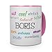 Mug Tasse günstig Kaufen-printplanet Tasse mit Namen Boris - Positive Eigenschaften von Boris - Namenstasse, Kaffeebecher, Mug, Becher, Kaffeetasse - Farbe Rosa
