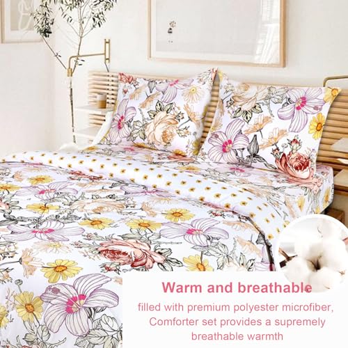Hnhuaming F-202301 Floral Twin Comforter Set thumb #6