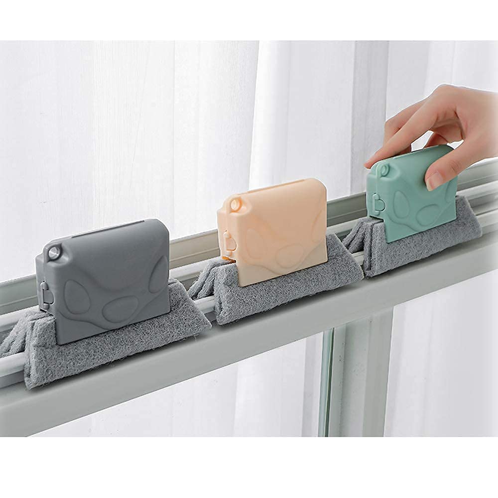 KARTUNBOX Window Groove Frame Cleaning Brush Door Track Cleaning Brushes Dust Cleaner Tool for All Corners Edges and Gaps (Multicolour) 4