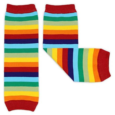 Girls & Boys Legwarmers by Dotty Fish - Baby and Toddler - Rainbow Stripe - One Size Cover