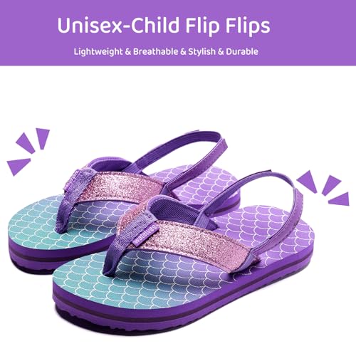 Image of WateLves Girls & Boys Kids Flip Flop summer Slide Sandals Slip on Suitable for Bath Shower Beach pool (Little Kid /Big Kid)