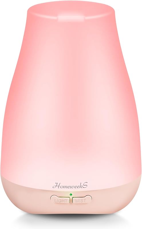Homeweeks Difusor de aceites esenciales para habitación 100 ML 1 paquete | Difusor de aroma de aromaterapia modo de niebla ajustable, niebla fría, difusor de fragancia de aroma ultrasónico de apagado automático para dormitorio Oficina