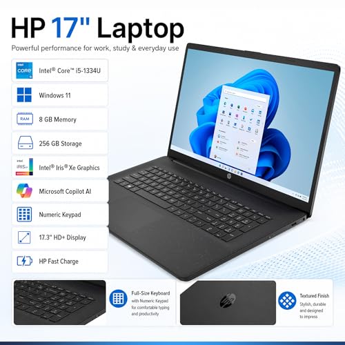HP Notebook 17.3" Core i5 32GB 1TB SSD Windows 11 Pro miniatura 2