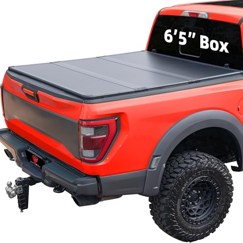 Hard Top Tri Fold tonneau Cover Compatible with 2002-2025 Dodge