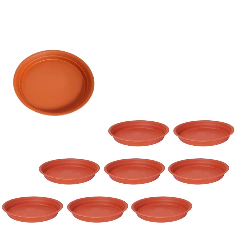 KUMUDAM Heavy Duty Planter Pot Bottom Plate/Tray/Saucer Base Plate/Dip Tray Suitable for 8 inch Flower Pots (Beige, 8) (B0CRQJJW5N) Amazon Price History, Amazon Price Tracker