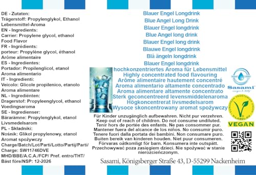 Arôme longdrink Blauer Engel Sasami - Concentré vegan flacon de 100 ml - 4