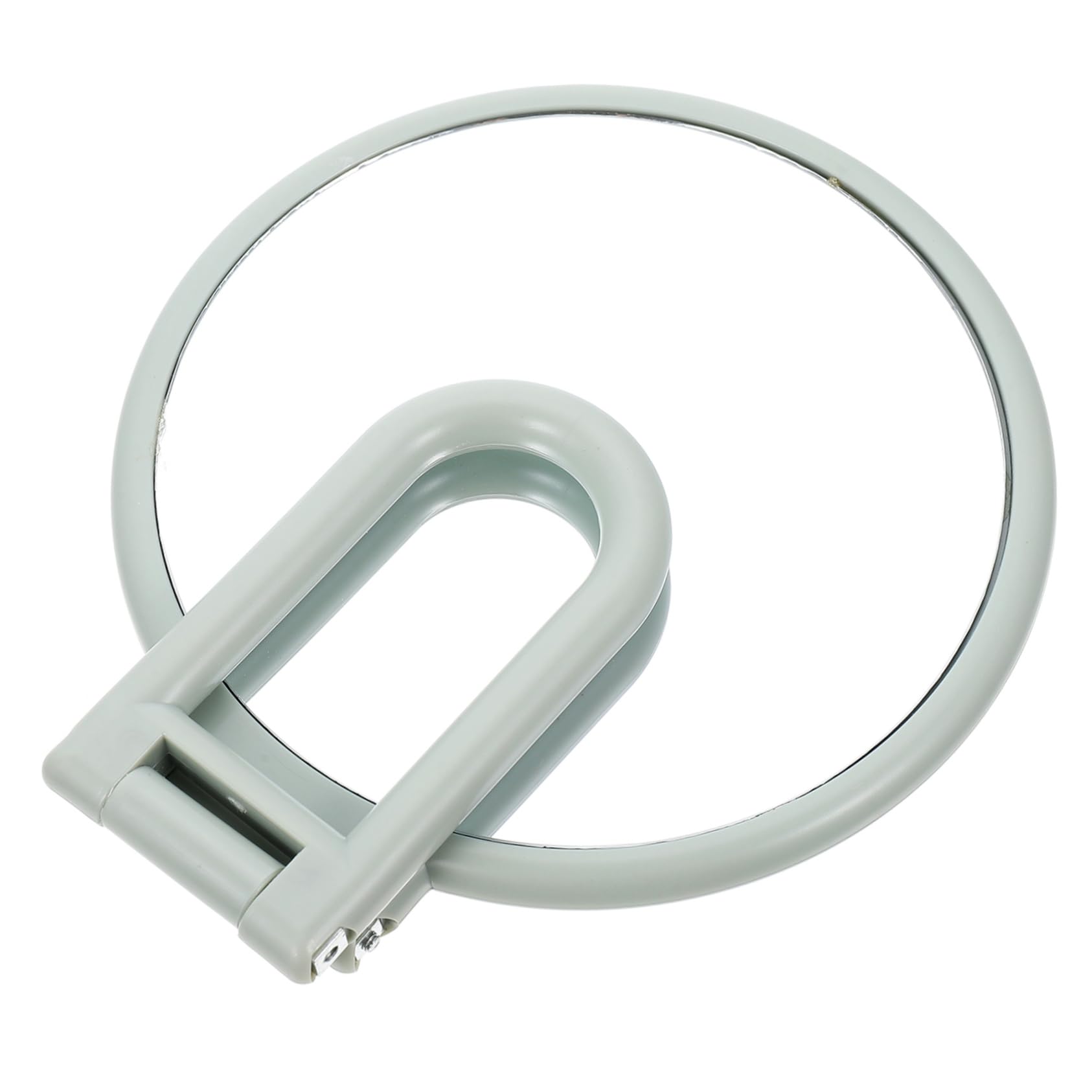 Beatifufu Handheld Makeup Mirror with Folding Handle Portable Cosmetic Mirror for Travel Lightweight Design for Easy Carrying for Makeup Application and Skin Care