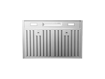 moa Zephyr AK9528AS Wall Hood Insert with 3-Speed 600 CFM Motor