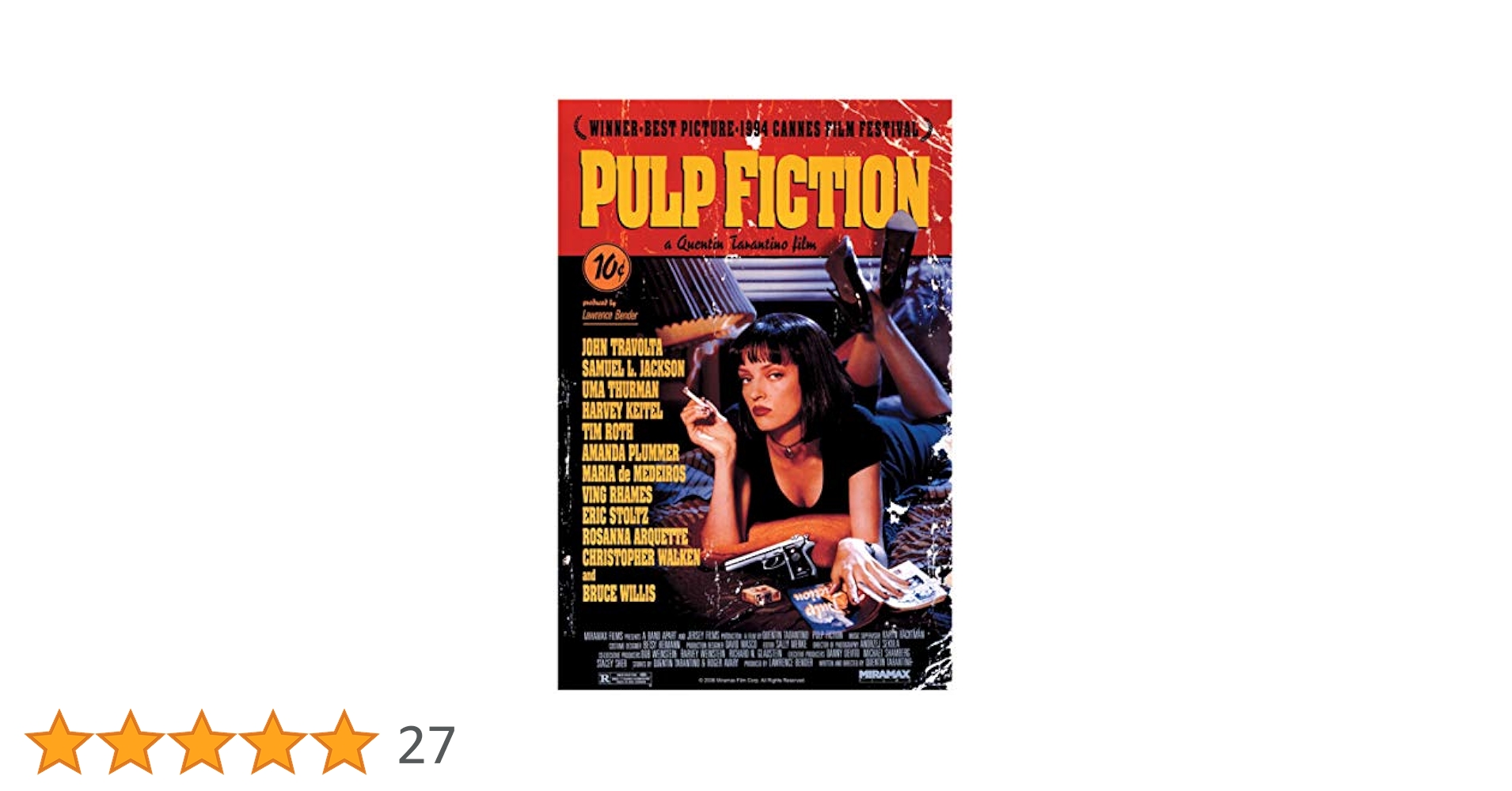 Pulp Fiction パルプフィクション　ポスターパネル‼️ 貴重大判‼️ パルプ・フィクション Pulp Fiction 大 ポスター 70x50cm グッズ