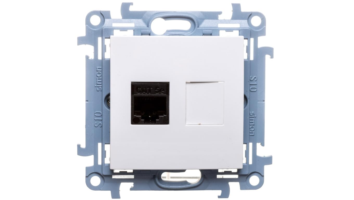 Kontakt-Simon C51.01/11 Socket White Plastic IP20, 77 mm 35 mm 77 mm