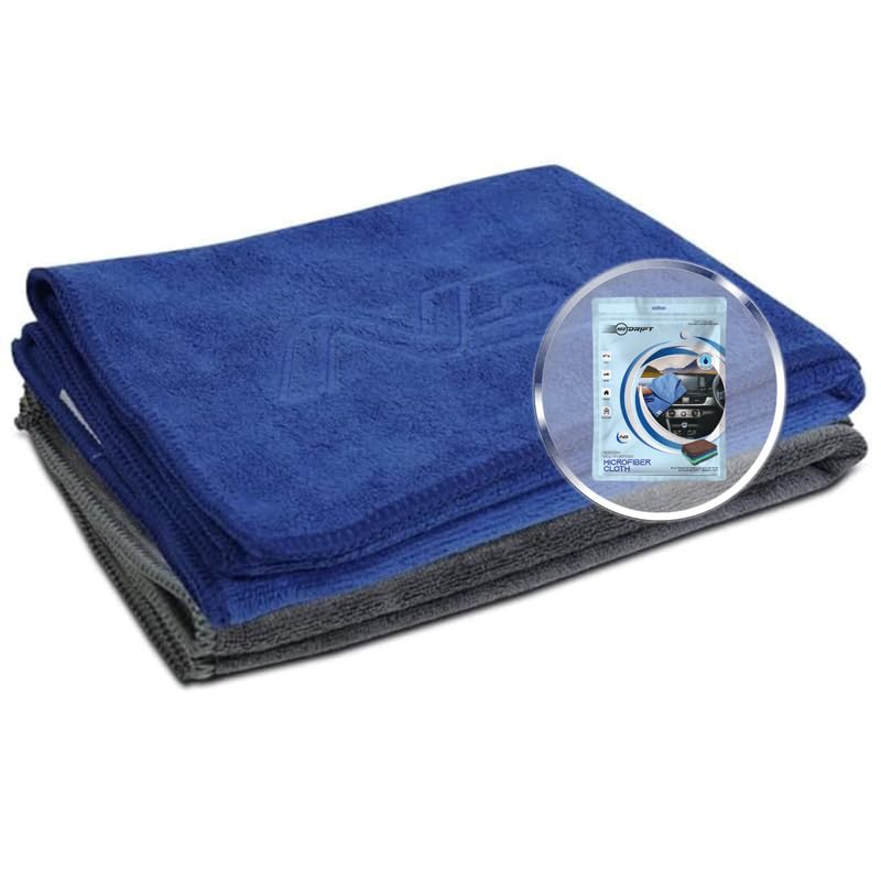 Image of Neodrift '400 GSM' Microfiber Cloth (Size - 40X40 Cm)(Set of 2 PC)(Colour - Mix)(Ultra Soft Cleaning Cloth for Car, Bike - Polishing, Detailing, Highly Absorbent)
