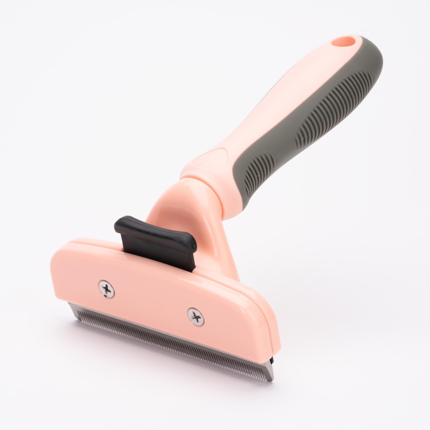 Deshedding Grooming Tool for Dogs and Cats with Fur Release Button for Any Length Fur with Ergonomic Handle