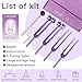 Tuning Forks for Healing Set — Includes 4 Frequency Tuning Forks (128Hz, 136.1Hz, 256Hz, 384Hz) and Reflex Hammer, Sound Healing Instruments for Chakra Sound Therapy, Yoga & Meditation Accessories