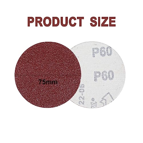 140 Piece 75mm Sandpaper Hook and Loop 40 60 80 120 180 240 320 400 600 800 800 1000 1500 2000 3000Grit - Image 3
