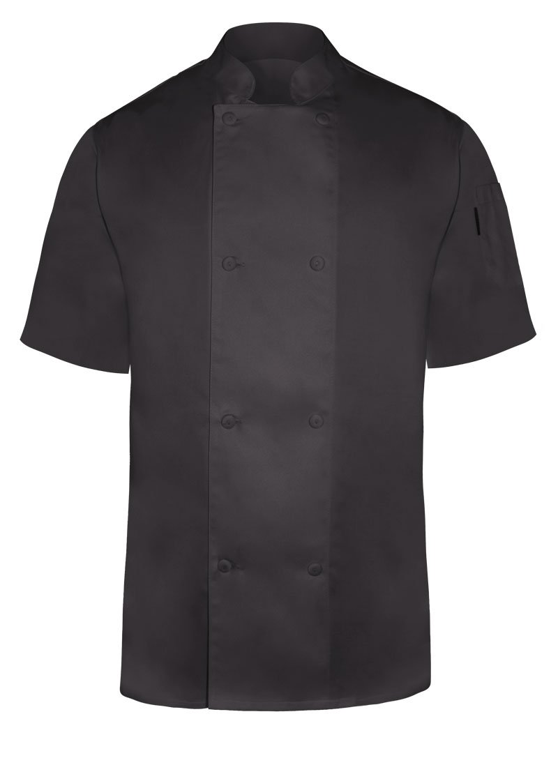 Newchef Fashion Charcoal Chef Coat Short Sleeves Men